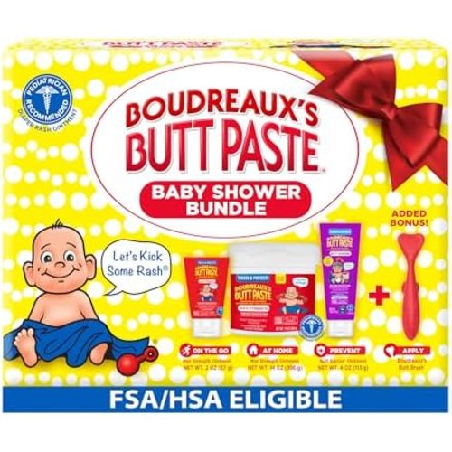 Boudreaux’s Butt Paste Baby Shower Bundle with 3 Newborn Essentials