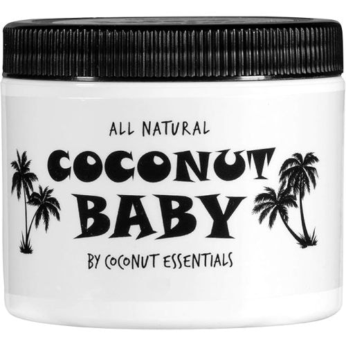 Coconut Essentials COCONUT BABY Oil, Natural & Organic Moisturizer for Newborn Sensitive Skin, Eczema & Psoriasis Relief, Hair Oil for Cradle Cap Treatment, Unscented, Sunflower & Grape Seed 8 fl oz