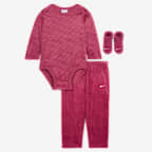 Nike Nike Baby (0-12M) 3-Piece Velour Swoosh Boxed Set. Nike.com