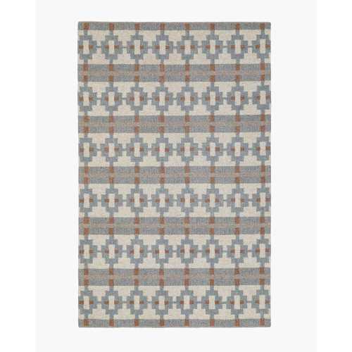Palma Wool Rug in Dusty Blue Multi