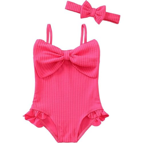 Mioglrie Toddler Baby Girl Swimsuit Infant Bathing Suits Summer Beach Swim Suit Newborn One Piece Swimwear for Girls