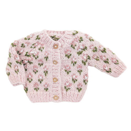 Bitty Blooms Blush Cardigan Sweater – oh baby!
