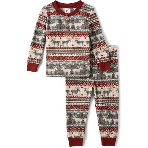 The Children's Place Baby Toddler 2 Piece Family Matching, Thermal Pajamas Sets