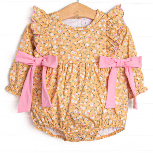 Macie Marigold Side Tie Bubble, Yellow – Stitchy Fish