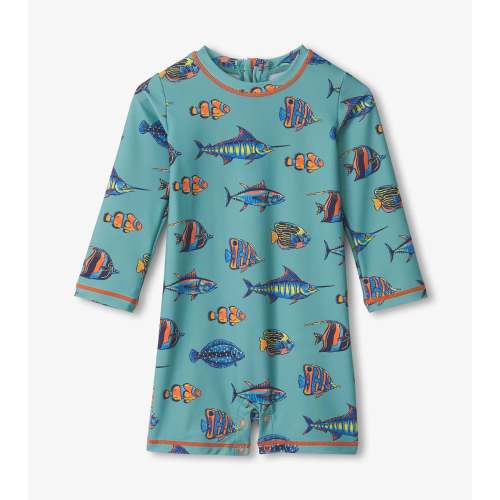 Baby Boys Tropical Fish One-Piece Rashguard