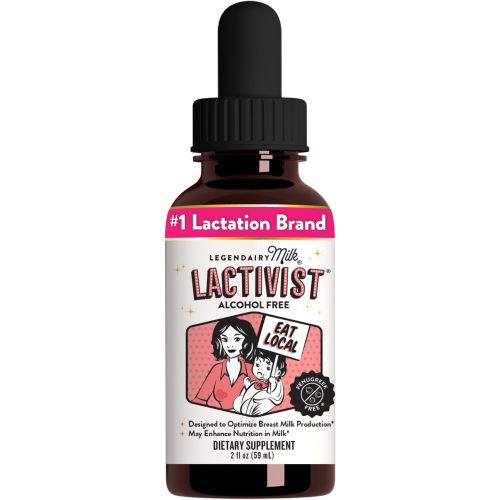 Legendairy Milk Lactivist Drops, Breastfeeding Supplement to Increase Breast Milk Supply, Organic Torbangun for Lactation, Made in USA, Alcohol Free, 4 Fl Oz