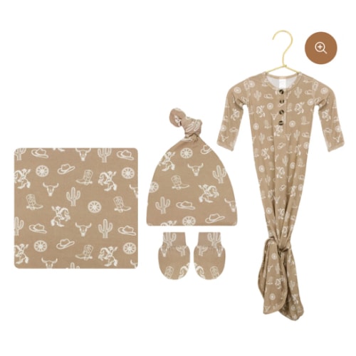 Wyatt Newborn Hat Bundle (Gown)