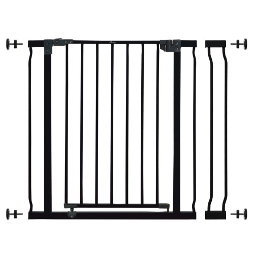 Liberty 29.5-36.5In Easy Close Metal Baby Safety Gate - Black