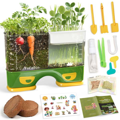 Kids Root Viewer STEM Science Kit – Grow & Observe Plants, Screen-Free Educational Toy for Kids 6-12