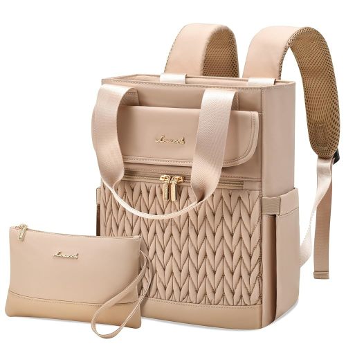 LOVEVOOK Backpack Purse for Women, Convertible Mini Backpacks Tote for Teen Girls, Small College Bookbag for Work, School, Travel, 2pcs set