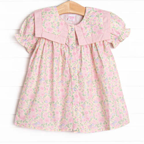 Fields of Faith Bib Dress, Purple – Stitchy Fish