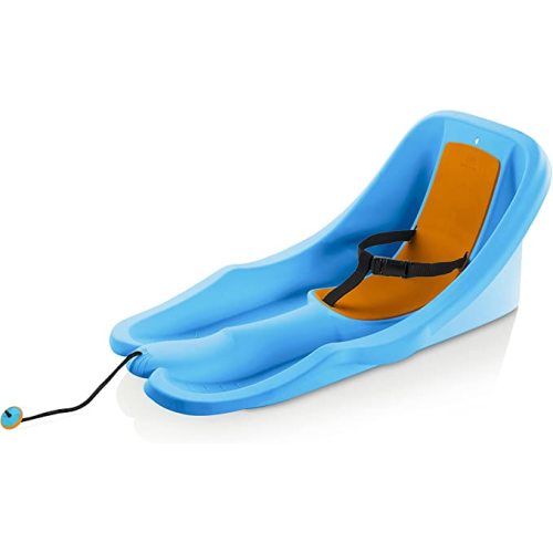 Gizmo Riders Baby Rider, Toddler Sled - 3-Point Harness, Anti-Slip Seat, Retractable Tow Strap, Durable Plastic, Ideal for 6 Months to 3 Years, Supports Up to 55 lbs, Winter Fun for Little Ones