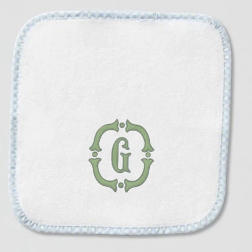 Monogrammed Baby Washcloths (pair) | Weezie Towels