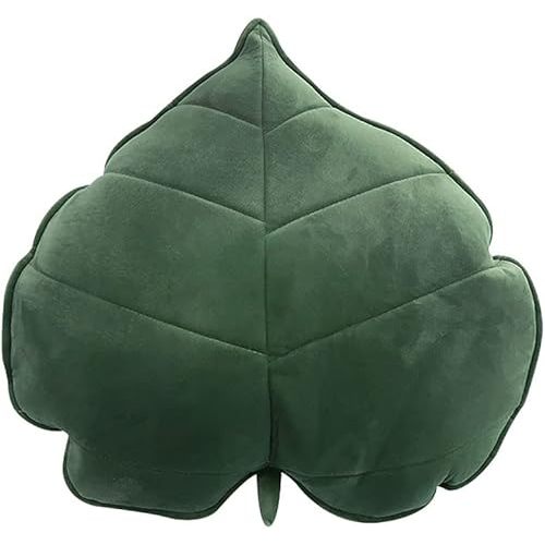 Leaf Throw Pillows Cute Novelty Plant Plush Cushion Backrest Pillow Home Decoration for Car, Bedroom, Sofa, Couch, Living Room, 19.7in/50CM