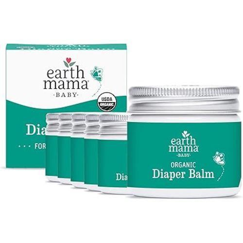 Earth Mama Organic Economy Size Diaper Balm | Diaper Cream for Baby | EWG Verified, Petroleum & Artificial Fragrance-Free with Calendula for Sensitive Skin, 4-Fluid Ounce