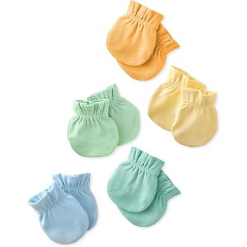 Butterblu Morgan 5-Pack Mitts 100% Cotton No Scratch Mitten Gloves