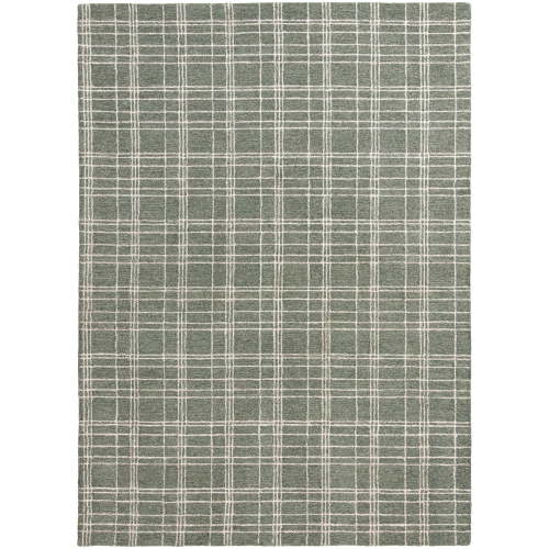 Better Homes & Gardens Green Plaid Wool Indoor Area Rug, 7'10"x9'10"