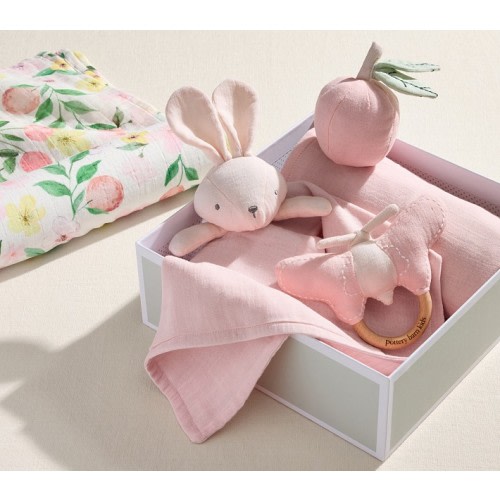 Peach Blossom Muslin Gift Set
