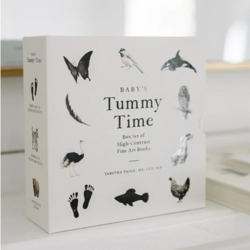 Baby's Tummy Time Book Box Set by Tabitha Paige | A 3-Book Box Set of High-Contrast Art for Visual Stimulation at Tummy Time | 9781958803899 | Booktopia