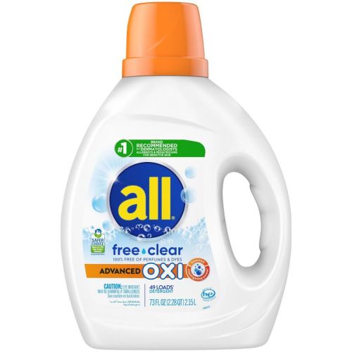 All Unscented Free Clear with Oxi Liquid Laundry Detergents 49 Loads - 73oz