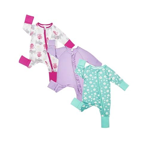 Bow Dream Baby Girl Clothing Footies Bamboo Rayon Baby Girl Clothes Baby Romper Jumpsuit Newborn-24 Months
