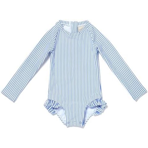 Coast & Crest Baby and Toddler Girl Long Sleeve Rash Guard One Piece Swimsuit