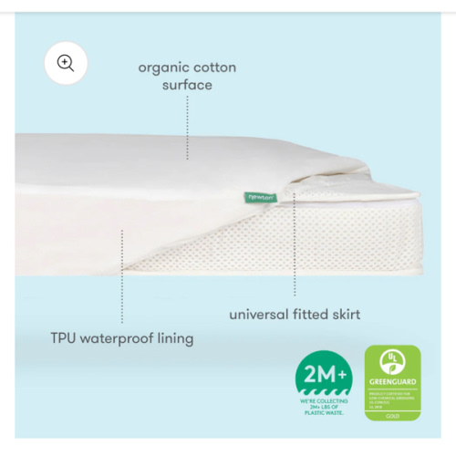Waterproof Organic Twin Mattress Pad - Twin