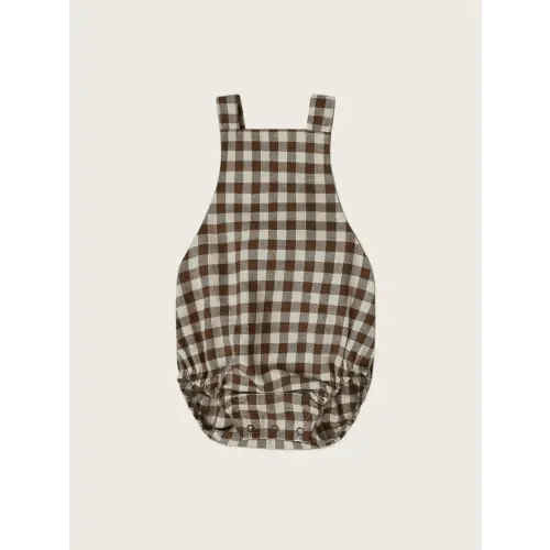 Chestnut Gingham Bloomers With Braces | Organic Zoo