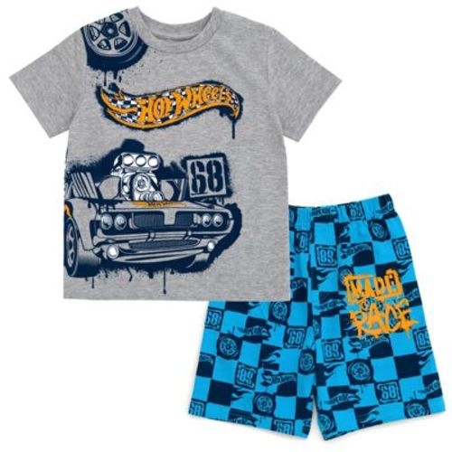 Hot Wheels T-Shirt and French Terry Shorts Outfit Set Toddler
