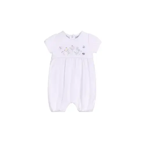 Girls' Garden Embroidered Cotton Shortall - Baby