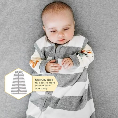 Burt's Bees Baby Unisex Beekeeper Wearable Blanket, Organic Cotton - Light Weight or Medium Weight - Newborn Essentials