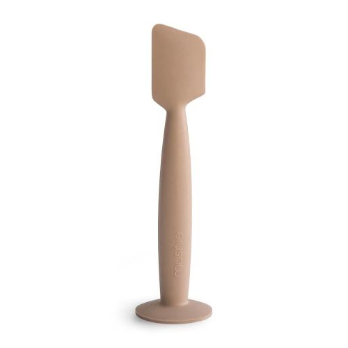 mushie Diaper Cream Applicator Soft Silicone with Suction Base (Natural)