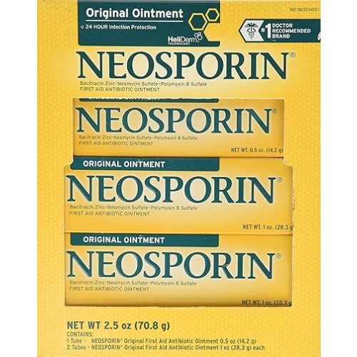 Neosporin Original First Aid Antibiotic Ointment Combo Pack, 2oz