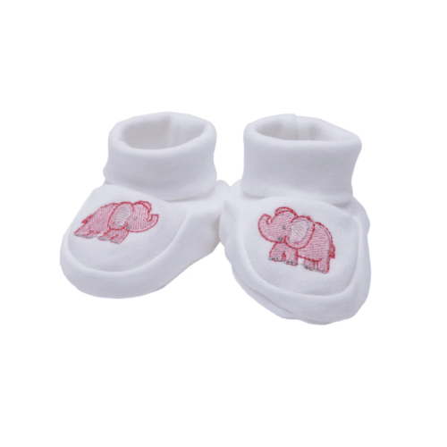 Embroidered Baby Booties | Over The Moon