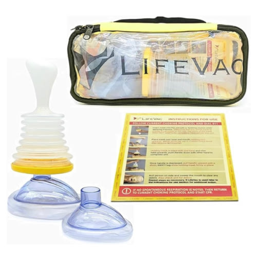 LifeVac Travel Kit (Canadian Version) - Choking Rescue Device, Portable Suction Rescue Device First Aid Kit for Kids and Adults, Portable Airway Suction Device | Anti Choking Device for Children and Adults