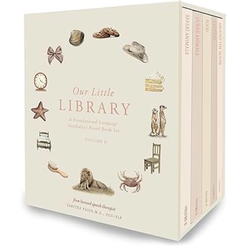 Our Little Library Vol. 2: A Foundational Language Vocabulary Board Book Set for Babies (Our Little Adventures Series)