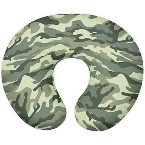Camouflage Breast Feeding Pillow Covers, Ultra Soft Comfortable Slipcovers Stretchy Removable Cover for Breastfeeding Pillows for Baby Girl and Boy