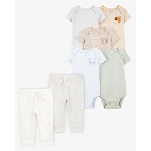 Baby 7-Piece Animals Short-Sleeve Bodysuits & Pull-On Pants Set - Carter's | Carter's