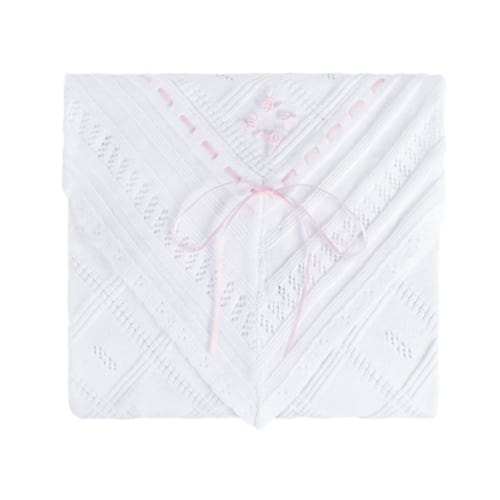 Ribbon Pointelle Knit Blanket | Feltman Brothers