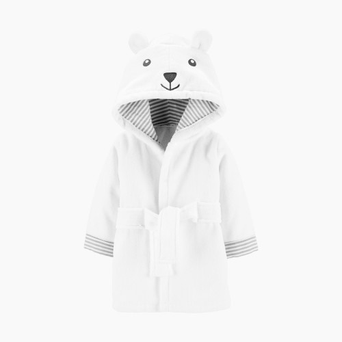 Carter's Bath Robe - White Bear, 0-9 Months