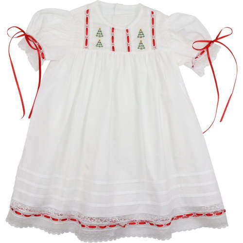 Heirloom Embroidered Christmas Tree Dress