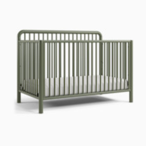 Storkcraft Porto 5-in-1 Convertible Crib with Toddler Guardrail - Olive