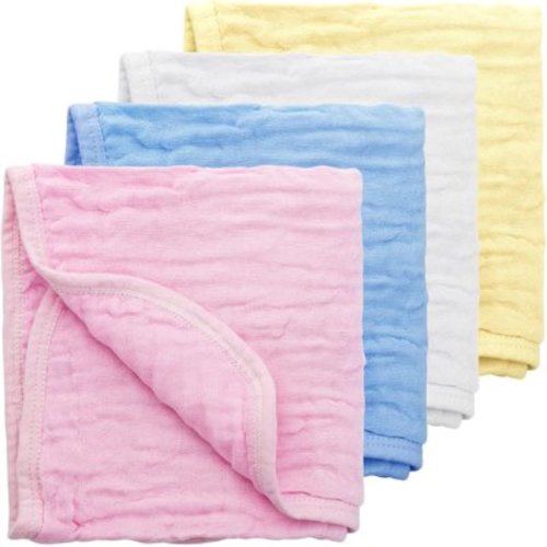 Mr. Pen- Muslin Burp Cloths, 4 Pack, Large, 20” x 11.5”, Colorful, for Boys and Girls