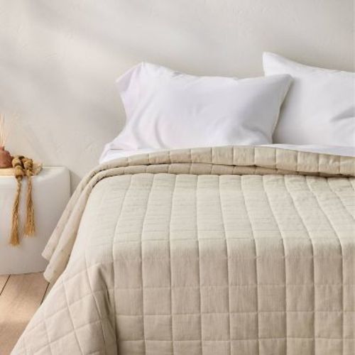 Heavyweight Linen Blend Quilt - Casaluna™