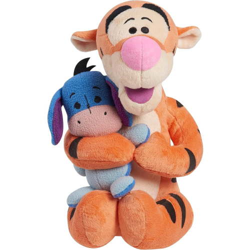 Just Play Disney Classics Lil Friends Tigger and Eeyore Plushie Stuffed Animal, Officially Licensed Kids Toys for Ages 0+