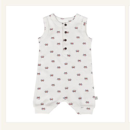 Baby Romper - Crab | 100% Organic - Finn + Emma