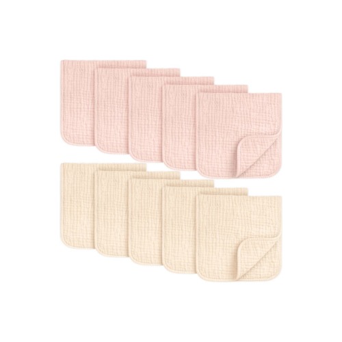 10-Pack Lyra Muslin Burp Cloths