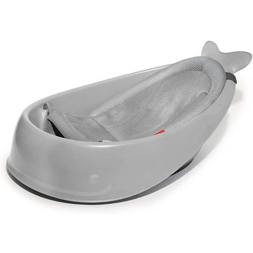 Skip Hop Infant Bath Tub 3-Stage Grow With Baby Smart Sling MOBY Bathtub Grey Age 0+