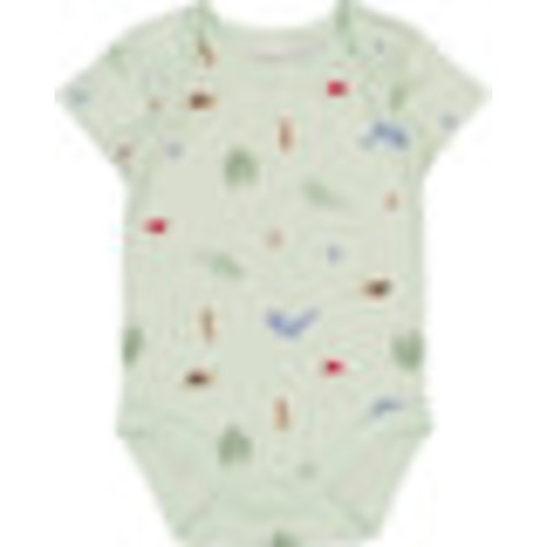 Light Green Baby Short Sleeve Cotton Interlock Bodysuit | Best&Less™ Online