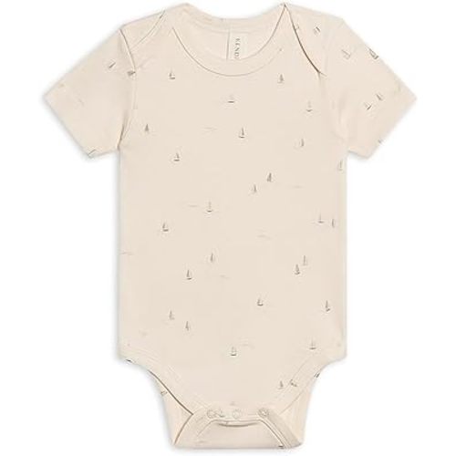 Colored Organics Unisex Newborn Organic Cotton Bodysuit - Short Sleeve Infant One Piece - Baby Boy and Girl Clothing